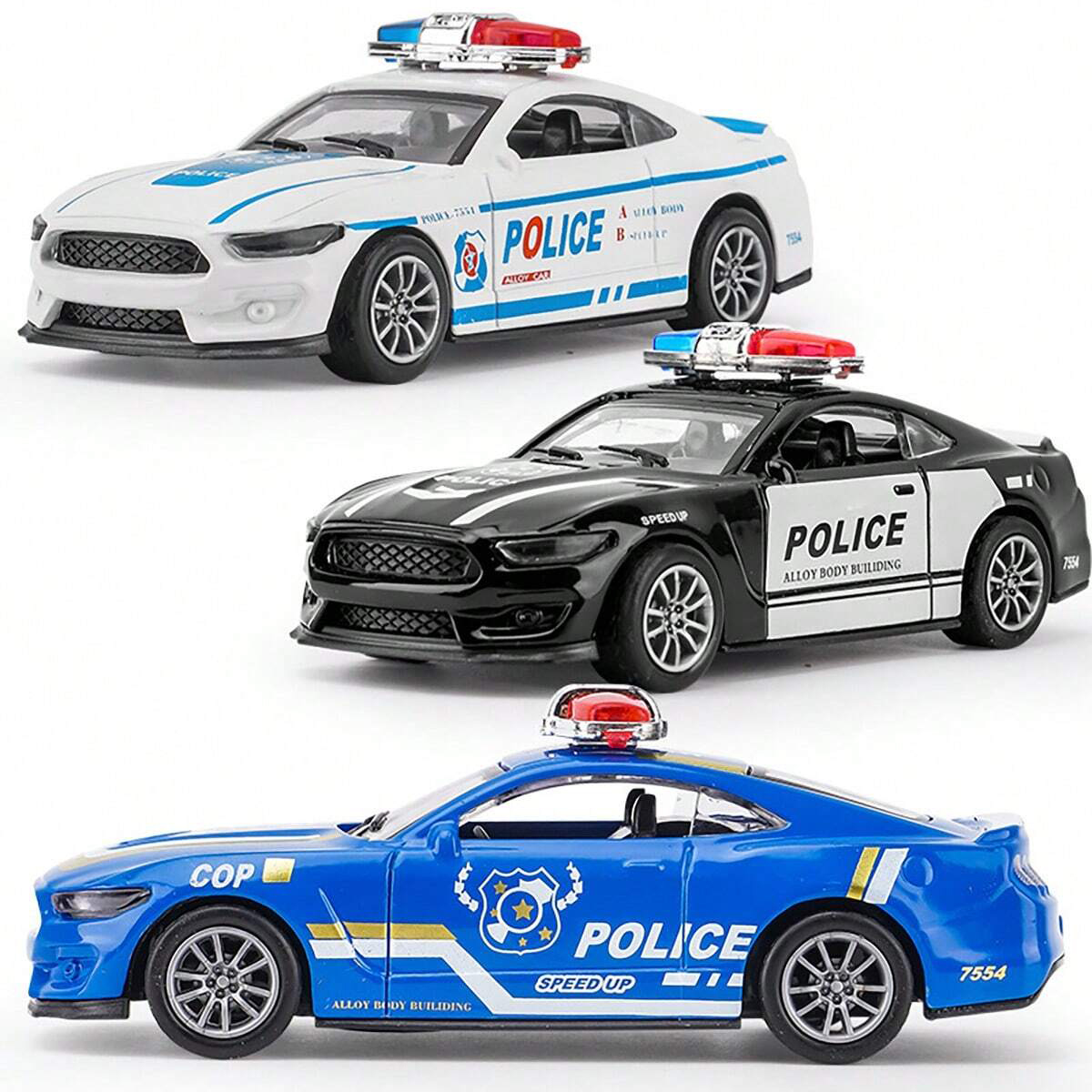 Kids Toys Young - รถโมเดลอัลลอยด์แบบดึงถอยหลัง ประตูไม่เปิดได้ ของเล่นสะสมสำหรับเด็ก