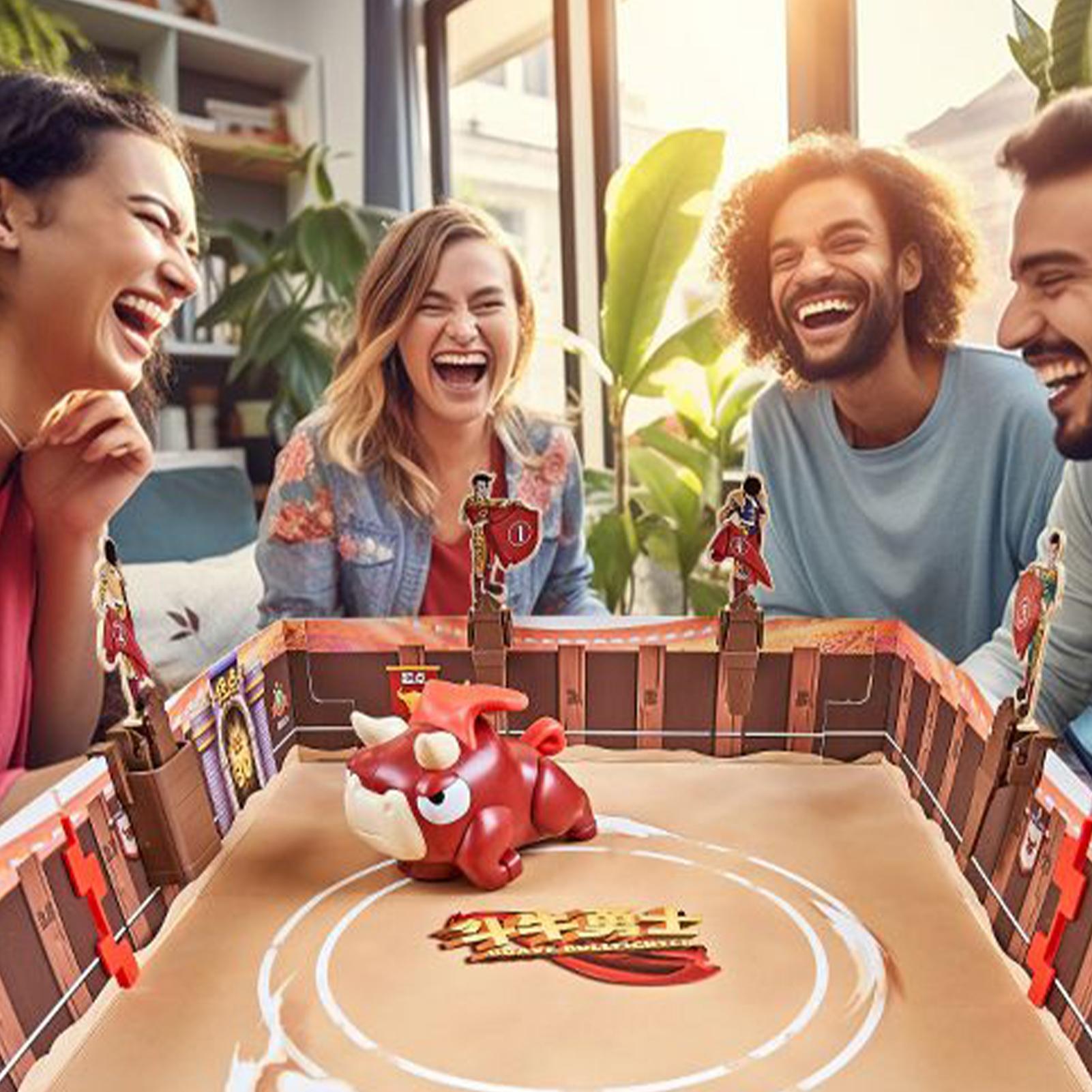 Kids Toys Entertainer - เกมกระดานสู้วัวกระทิงเกมสหกรณ์สู้วัวกระทิงสนุกของเล่นแบบโต้ตอบสําหรับเด็กอายุ 3-12 ปีพัฒนาความบันเทิงการเดินทาง