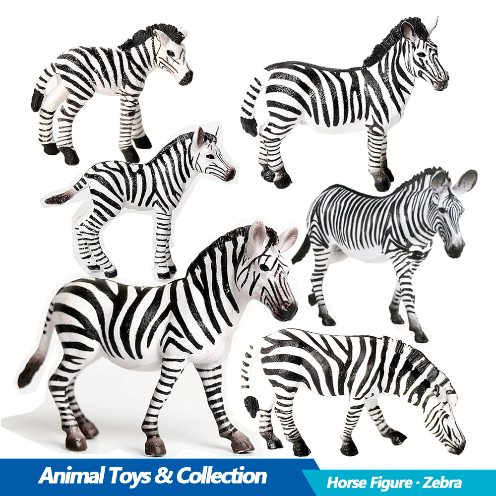 Kids Toys Under 200 - รูปม้าลาย รูปม้าลายขนาดเล็ก โมเดลพลาสติก ของเล่นม้า แอคชั่นฟิกเกอร์ รูปสัตว์ป่า