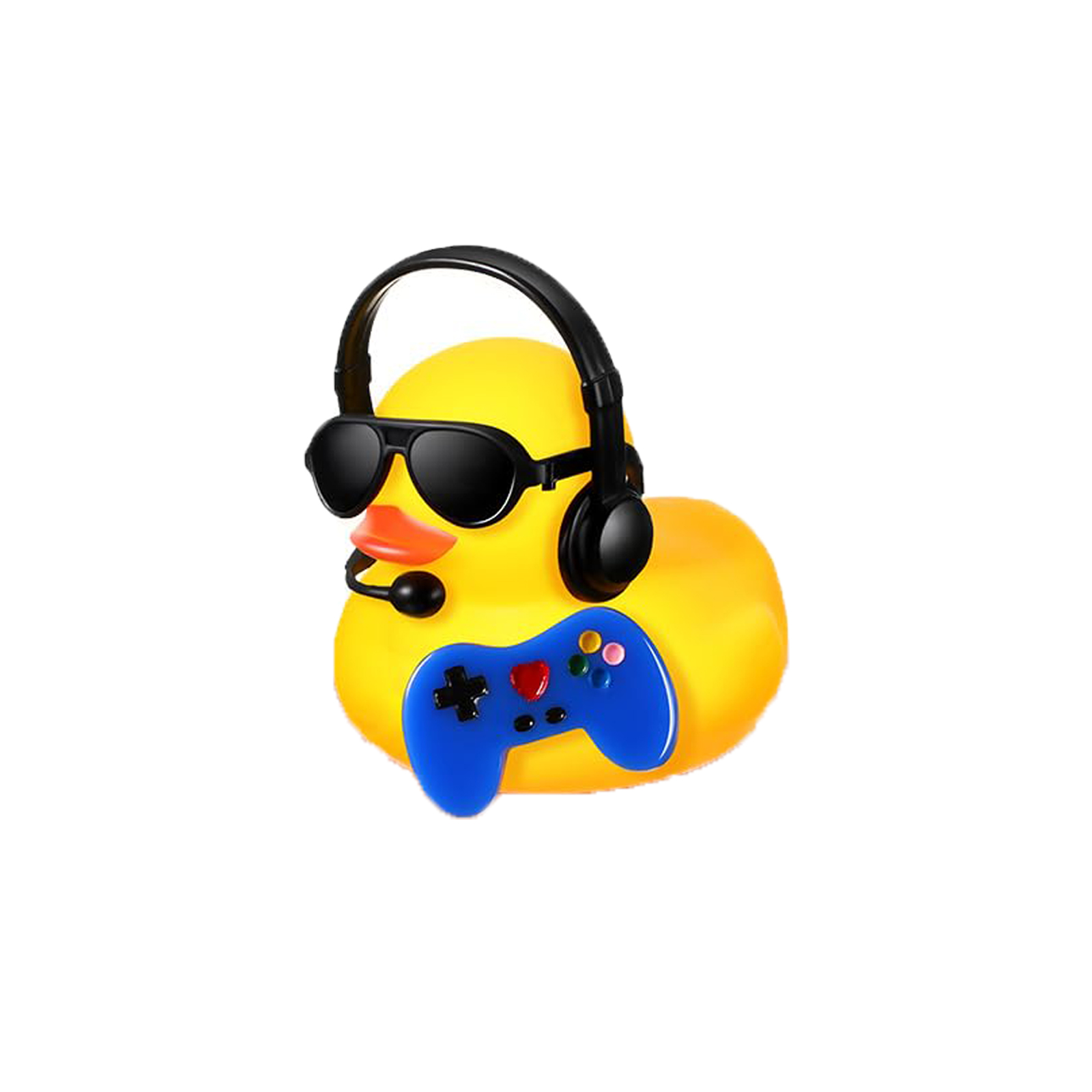 Rubber Duck Bath - 1 ชุดวิดีโอเกมปาร์ตี้โปรดปรานเป็ดยางพร้อมชุดหูฟังขนาดเล็กแว่นตาและตัวควบคุมเป็ดยางน่ารักอุปกรณ์เสริมของเล่น