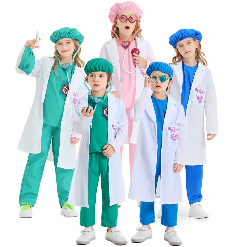 Kids Toys Boys - ชุดจำลองบทบาทสมมติคุณหมอ พยาบาล สำหรับเด็กชายและเด็กหญิง พร้อมของเล่น ชุดเครื่องแบบสำหรับเด็ก ชุดเล่นบทบาทห้องผ่าตัด