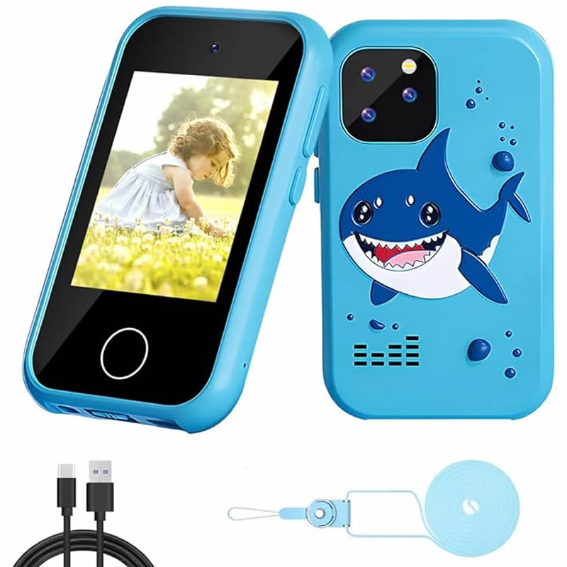 Kids Toys Smartphone - กล้องดิจิตอล โทรศัพท์มือถือเด็ก เครื่องเล่น MP3 ของเล่นกล้องถ่ายรูป หน้าจอสัมผัส