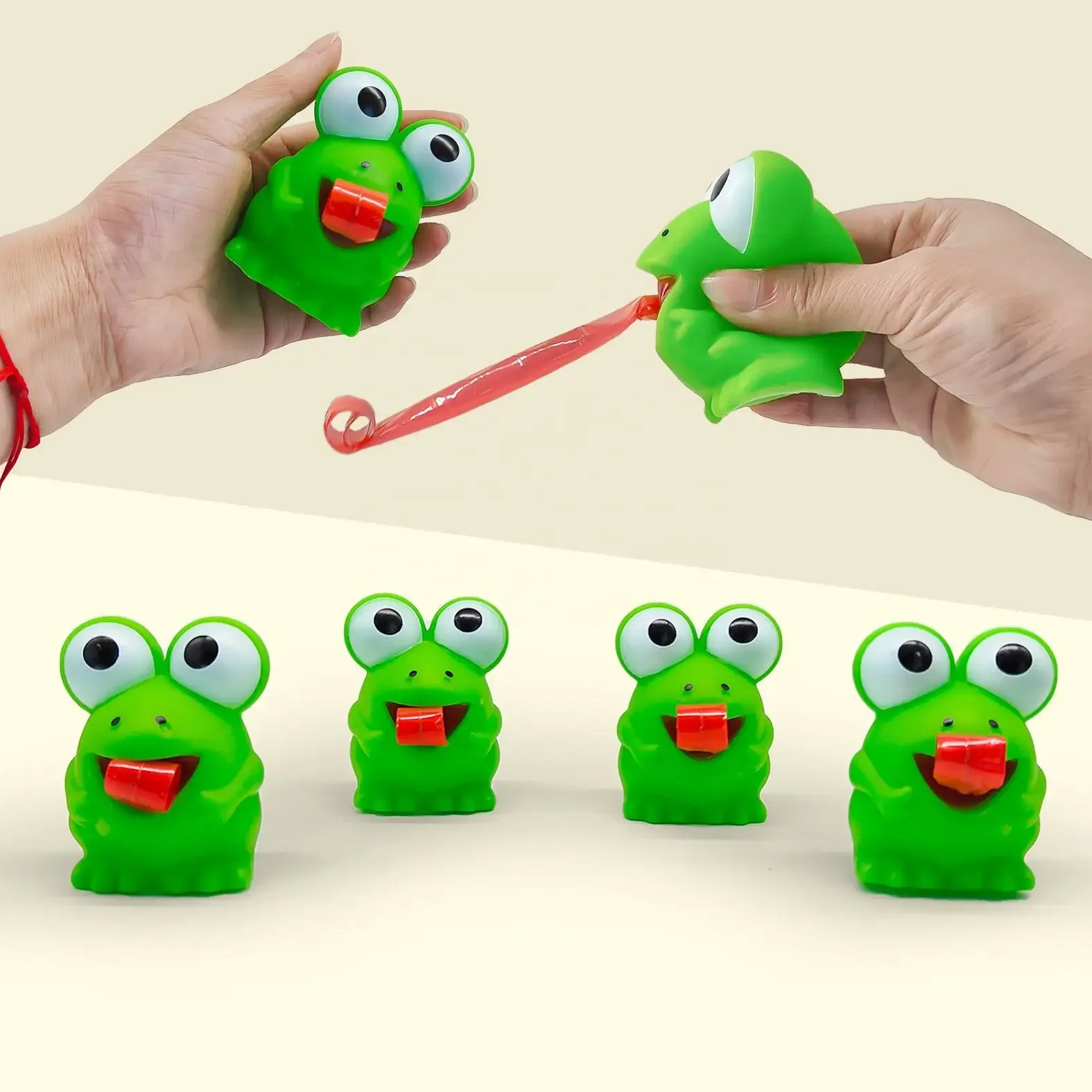 Kids Toys Videos - ของเล่นบีบคลายเครียดรูปกบและไดโนเสาร์ สร้างสรรค์ ตลก น่ารัก บีบแล้วแลบลิ้น ช่วยลดความเครียด