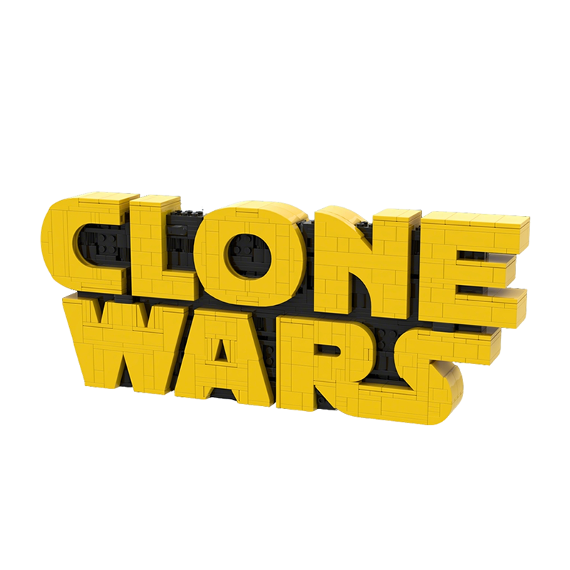 Kids Toys Logo - ตัวต่อ MOC Clone Wars Logo Star
