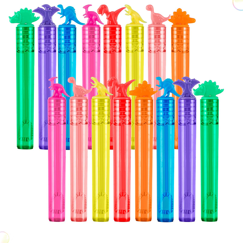 Kids Toys Youtube - 12/24PCS ธีมไดโนเสาร์สบู่ฟองหลอดพลาสติกหลอดของเล่นเด็กวันเกิด PARTY Favors ห้องเรียนรางวัลของขวัญ Goodie