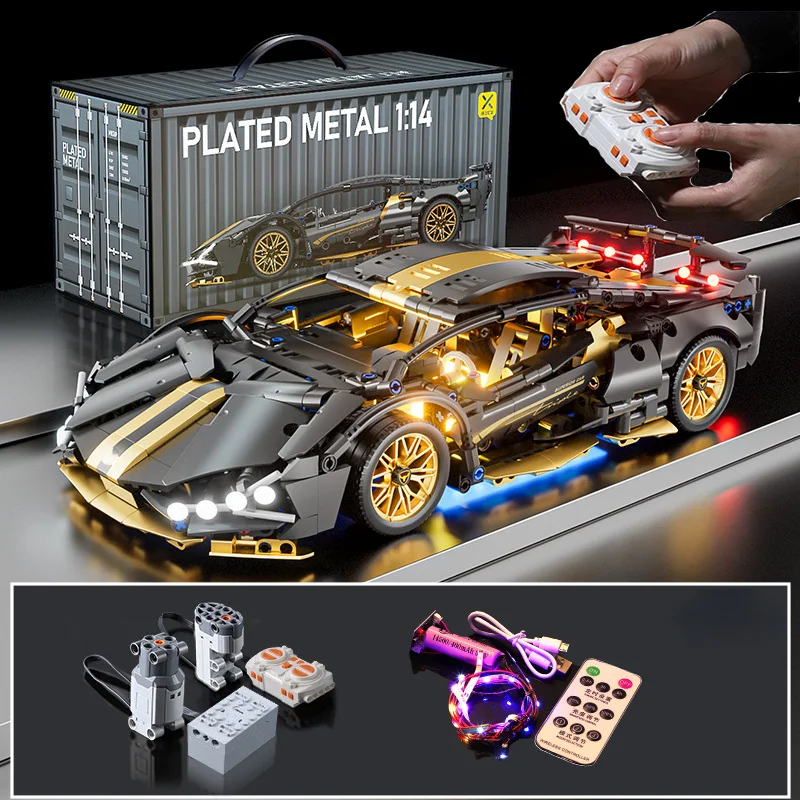 Kids Toys Lego - การวิเคราะห์ Racing กีฬารถบล็อกอาคาร Technic ผู้ใหญ่ 1:14