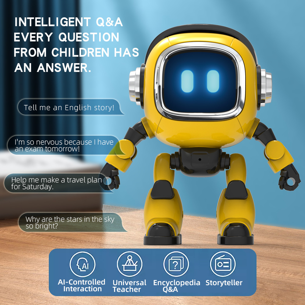 Kids Toys Boys - หุ่นยนต์ DeepSeek AI ควบคุมด้วยเสียง พร้อมฟังก์ชันเล่านิทาน สารานุกรม