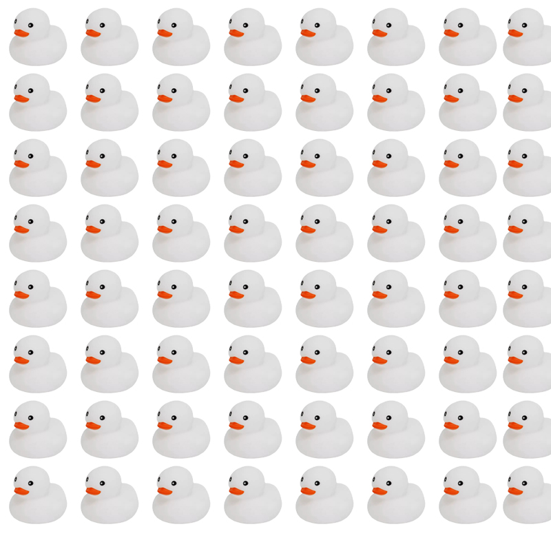 Rubber Duck Bath - เป็ดยางสีขาว 6/12/24 ตัว จำนวนมาก เป็ดเล็ก ของขวัญ