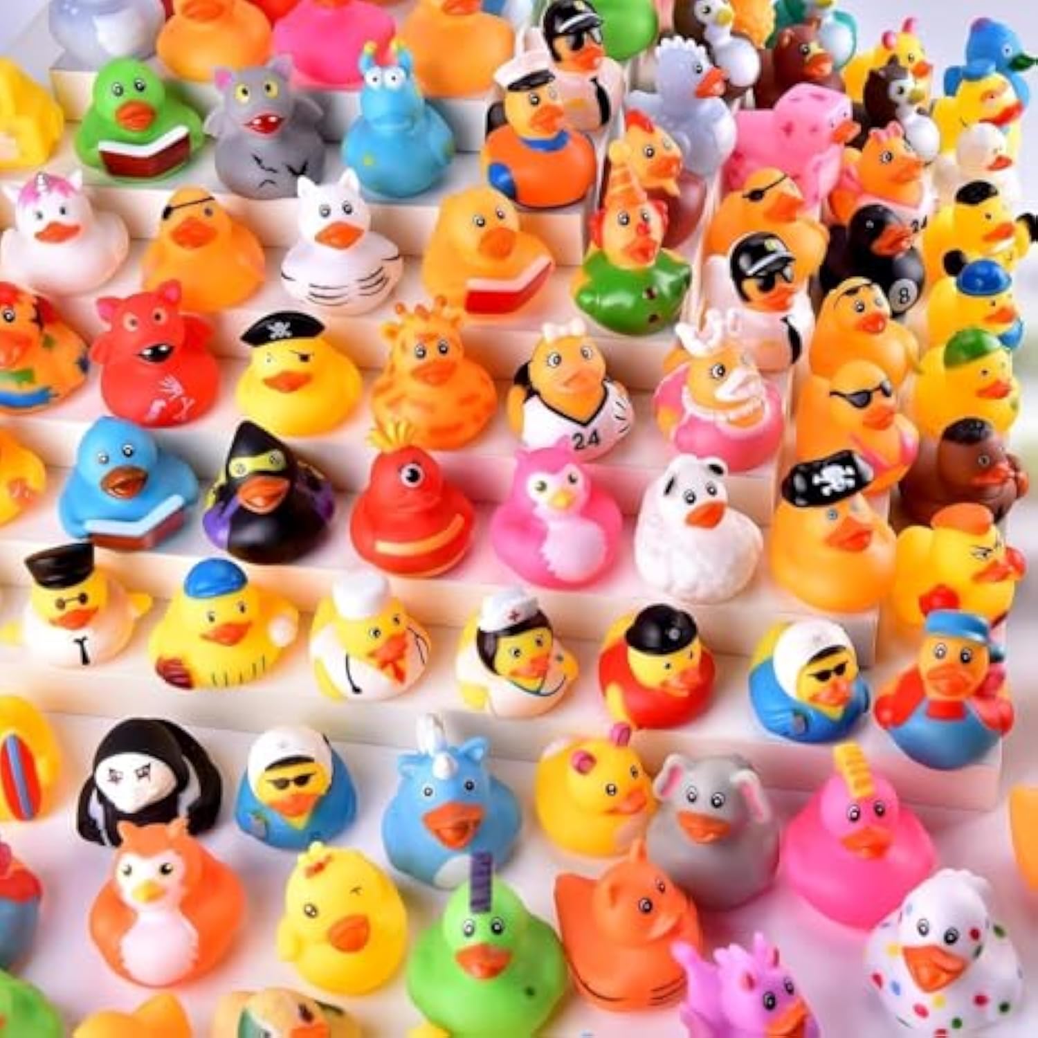 Rubber Duck Bath - เป็ดยางจํานวนมาก, เป็ดสําหรับรถจี๊ป, เป็ดสารพันสําหรับรถจี๊ปเป็ด, ของเล่นอาบน้ําเป็ดลอยน้ําสําหรับอาบน้ําเด็ก
