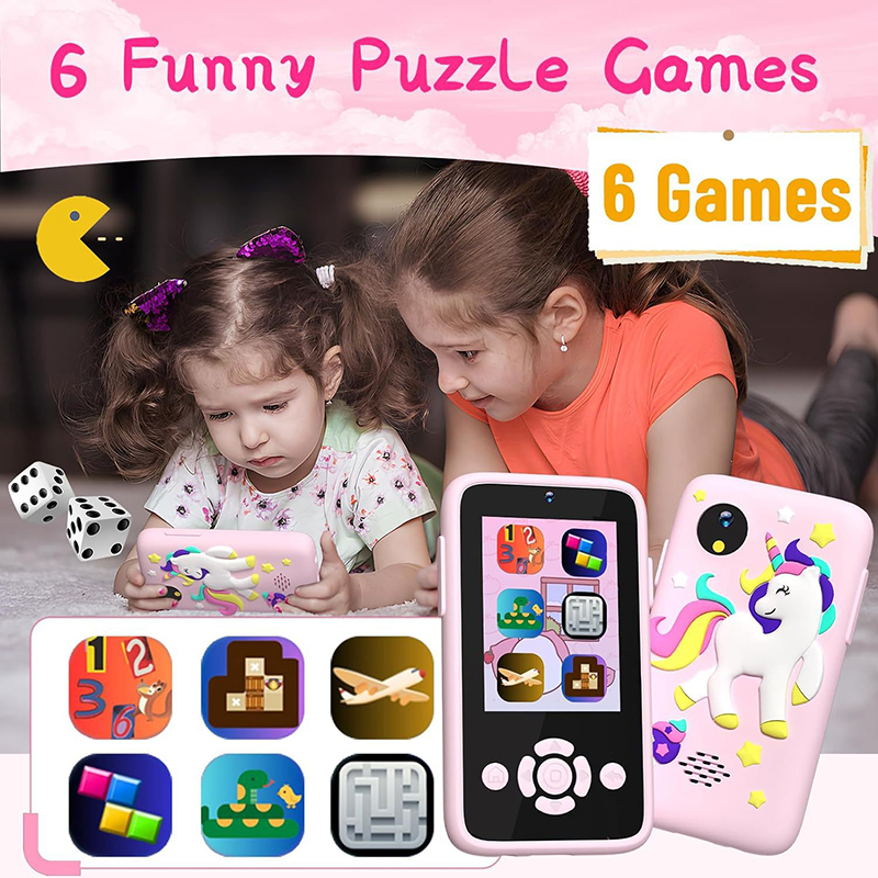 Kids Toys Smartphone - ของเล่นโทรศัพท์มือถือสำหรับเด็ก กล้องถ่ายรูป ของเล่นเสริมพัฒนาการ หน้าจอสัมผัส เครื่องเล่นเพลง MP3