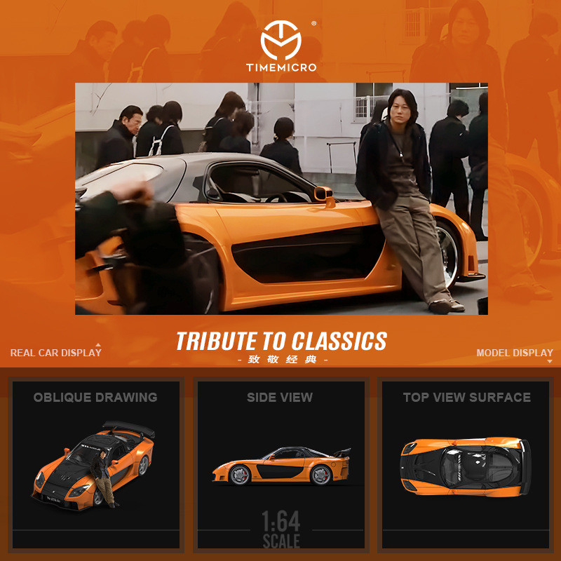Kids Toys Boys - รถโมเดล TimeMicro-TM 1/64 Fast and Furious