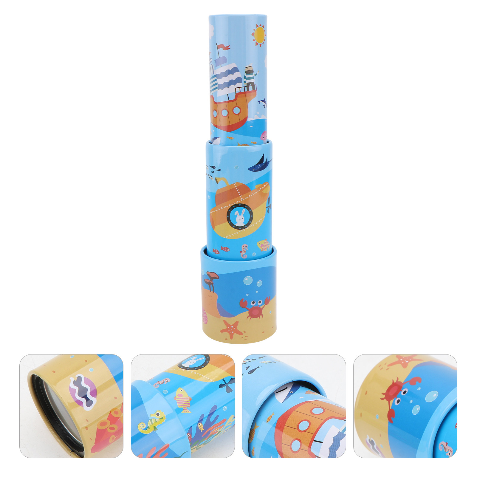 Kids Toys Youtube - กล้องโทรทรรศน์แบบท่อเดี่ยวขนาดเล็กน้ำหนักเบา 1 ชิ้น สำหรับเด็ก เป็นเครื่องมือการศึกษาเพื่อการสำรวจธรรมชาติและการเรียนรู้วิทยาศาสตร์