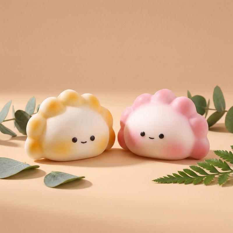 Kids Toys Dumplings - ของเล่นบีบลดความเครียดรูปซาลาเปาและขนมปังนึ่งน่ารัก สำหรับเด็กและผู้ใหญ่ ของขวัญสุดคาวาอี้