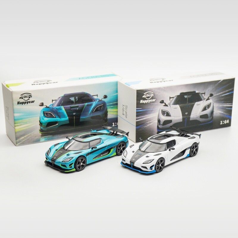 Kids Toys Boys - รถโมเดล Happy Car 1/64 Koenigsegg Agera