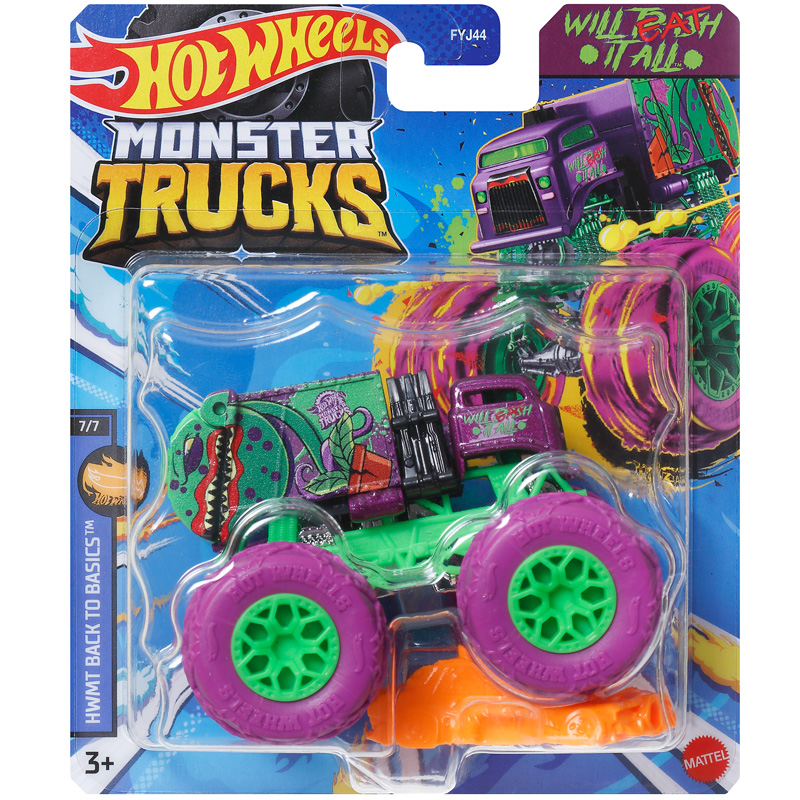 Hot Wheels Car Monster Trucks - Mattel Hot Wheels 1/64 รถบรรทุกมอนสเตอร์Series 2025