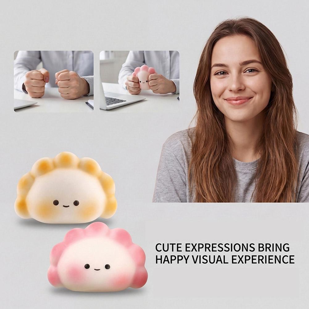 Kids Toys Dumplings - ของเล่นบีบแก้เครียดรูปเกี๊ยว น่ารัก นุ่มนิ่ม บีบแล้วคืนรูปช้า ของเล่นเสริมพัฒนาการ ของขวัญสุดสร้างสรรค์
