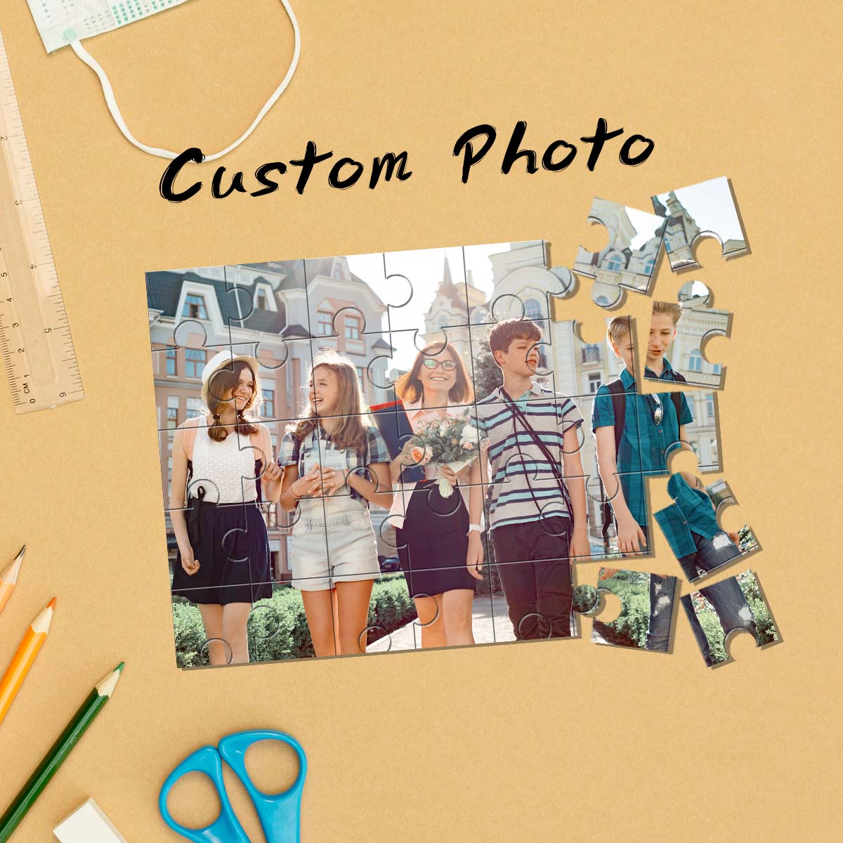 Kids Toys Young - เด็กเล็กที่สร้างสรรค์ รูปภาพที่ปรับแต่งได้ รูปภาพที่ปรับแต่งได้ รูปภาพส่วนบุคคล ปริศนาที่กําหนดเองในรูปภาพสําหรับของเล่นเด็ก Handmad