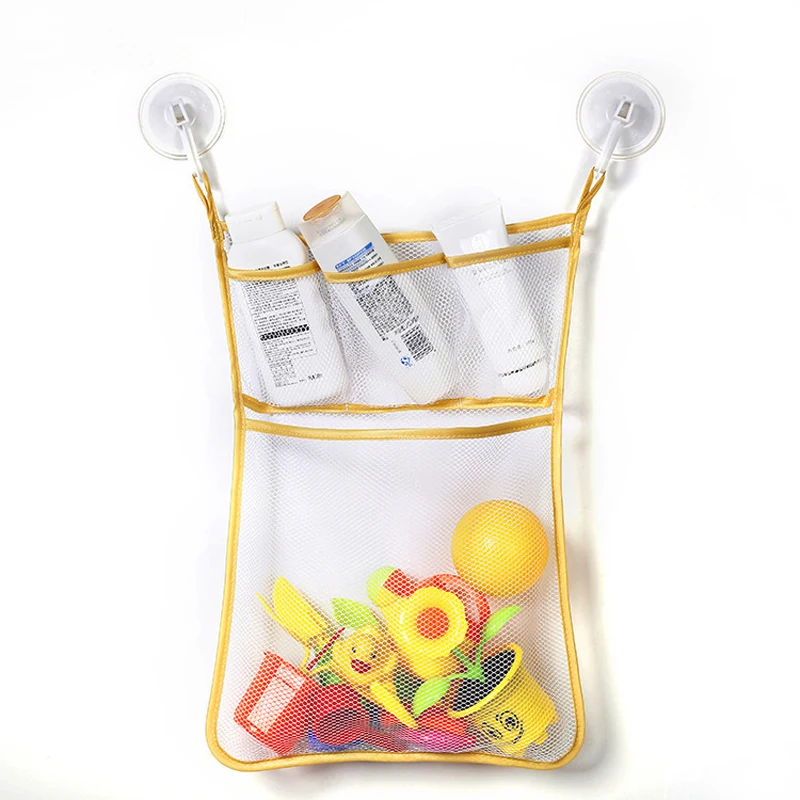 ของเล่นอาบน้ำสีขาวชมพู ถุงตาข่ - Kids Storage Toys บทวิจารณ์และราคา