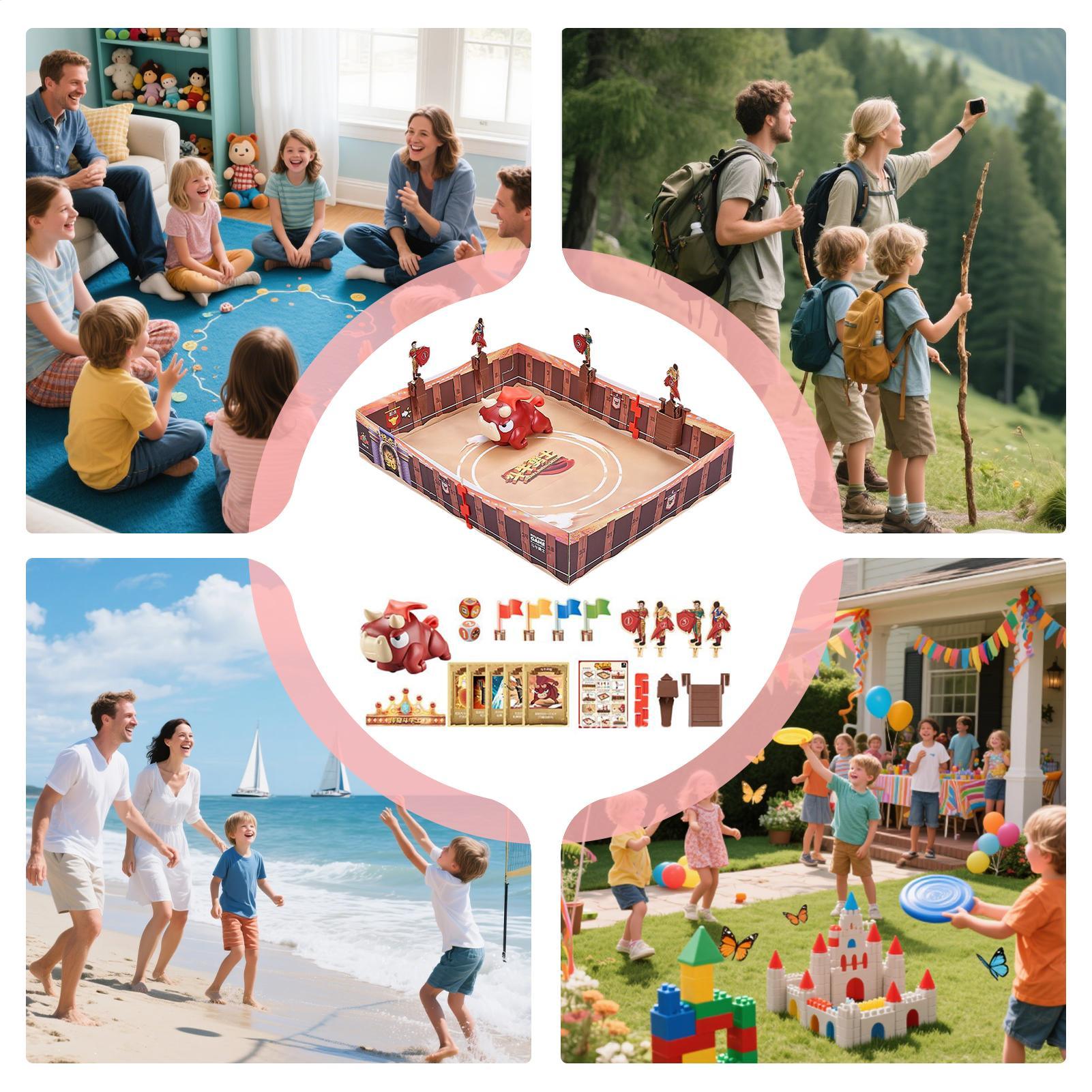 เกมกระดานสู้วัวกระทิงเกมสหกรณ์ - Kids Toys Entertainer บทวิจารณ์และราคา