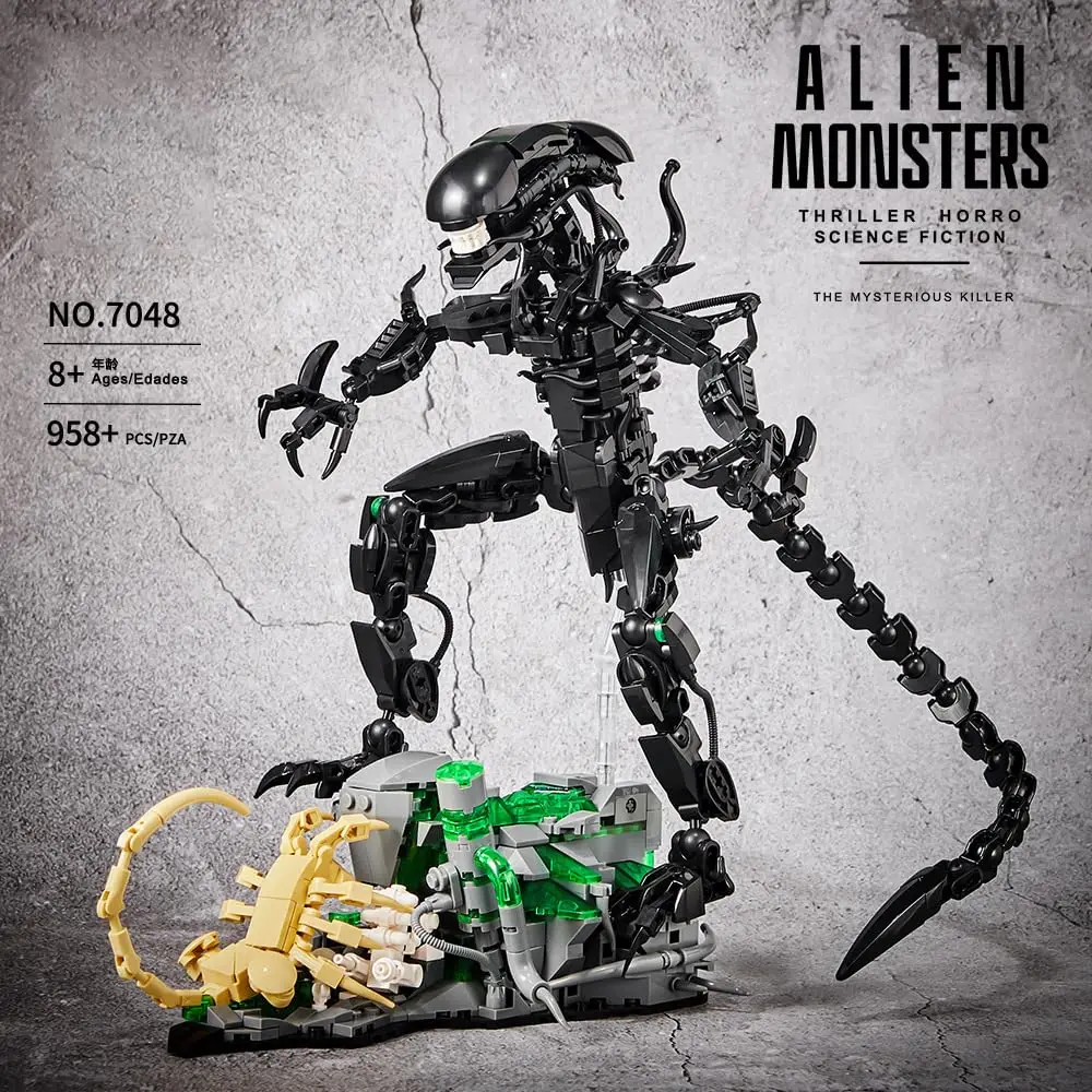 MOC 7048 Alien Monsters Buildi - Xenomorph Kids Toys บทวิจารณ์และราคา