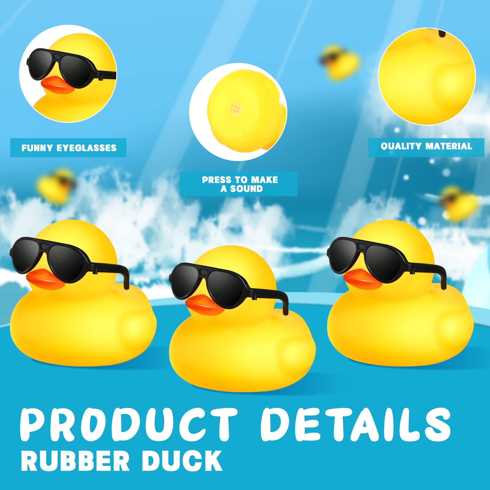 1-100pcs สีเหลือง MINI เป็ดยาง - Rubber Duck Bath บทวิจารณ์และราคา