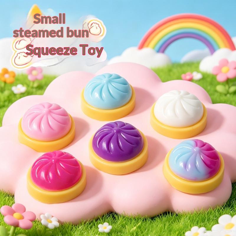 1/4 ชิ้น ลูกบอลบีบจำลองรูปทรงเ - Kids Toys Dumplings บทวิจารณ์และราคา