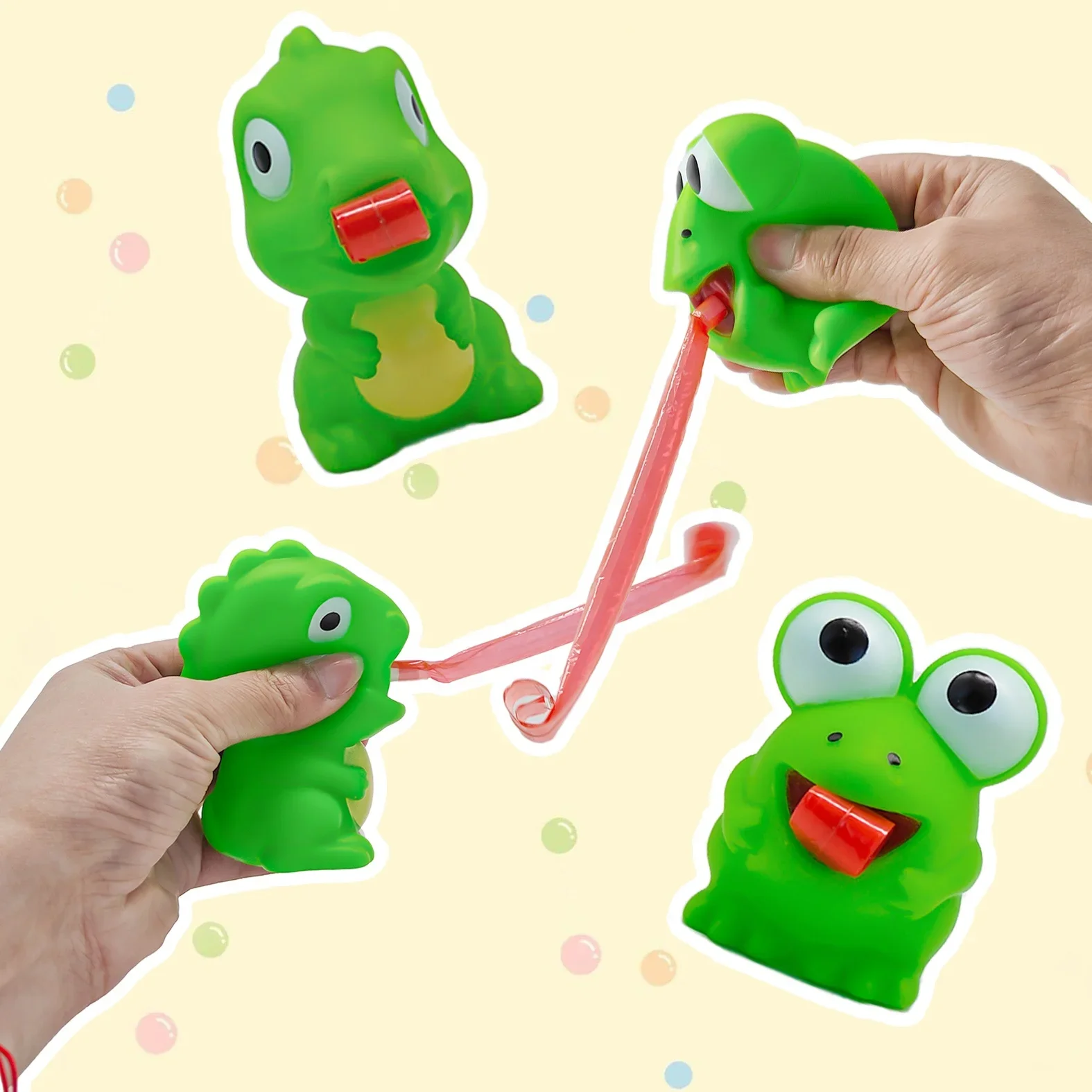 ของเล่นบีบคลายเครียดรูปกบและได - Kids Toys Videos บทวิจารณ์และราคา