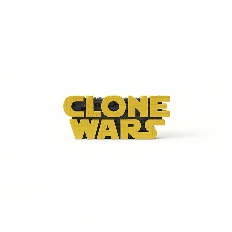 ตัวต่อ MOC Clone Wars Logo Sta - Kids Toys Logo บทวิจารณ์และราคา