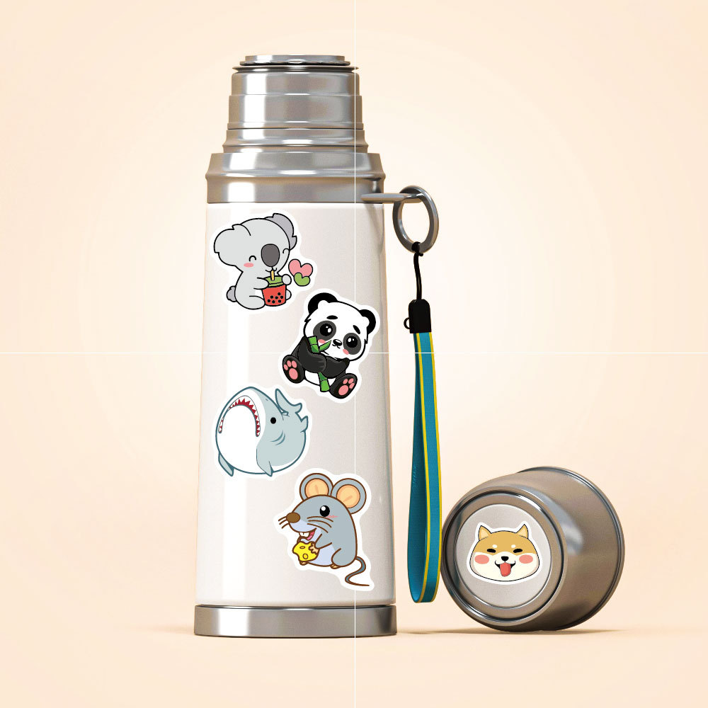 100pcs สัตว์ตลกสติกเกอร์การ์ตู - Kids Toys Logo บทวิจารณ์และราคา