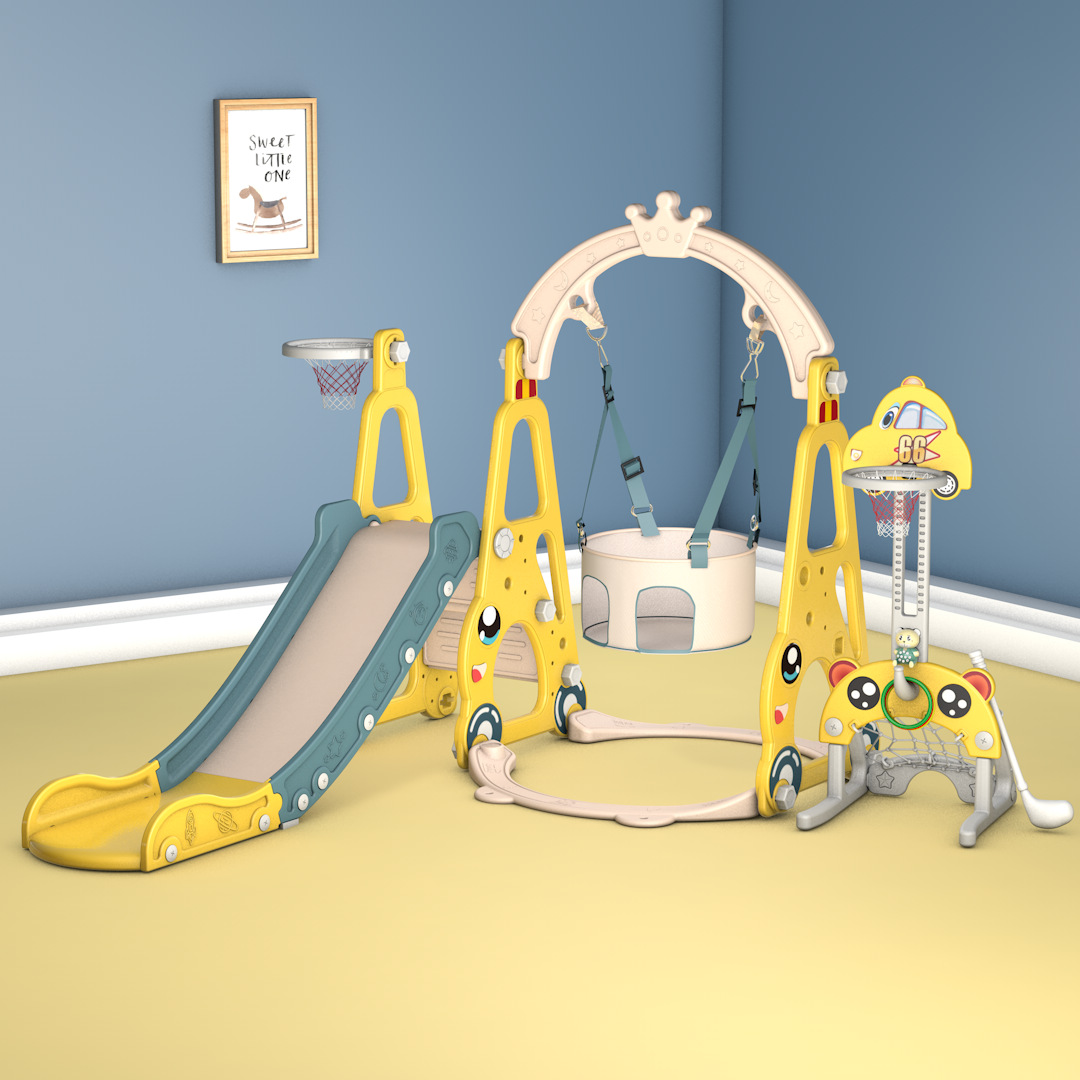 ชุดสไลเดอร์และชิงช้า 7-in-1 สำ - Kids Toys Entertainer บทวิจารณ์และราคา