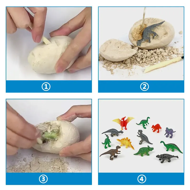 ชุดขุดไข่ไดโนเสาร์โบราณ 12 ชิ้ - Kids Toys Videos บทวิจารณ์และราคา