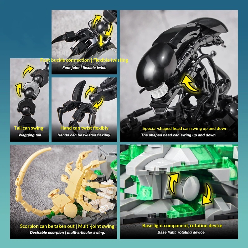 ของเล่นตัวต่อเอเลี่ยน มอนสเตอร - Xenomorph Kids Toys บทวิจารณ์และราคา