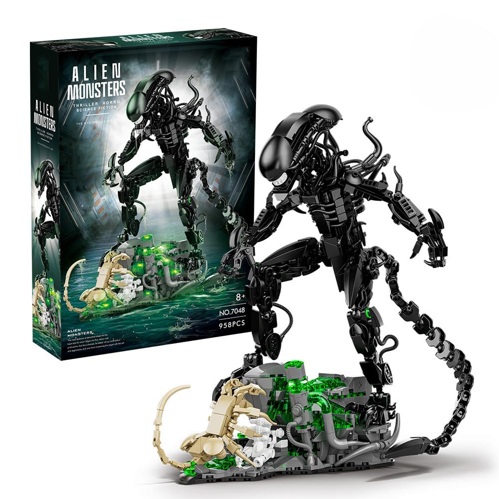 958PCS Alien Monsters Building - Xenomorph Kids Toys บทวิจารณ์และราคา