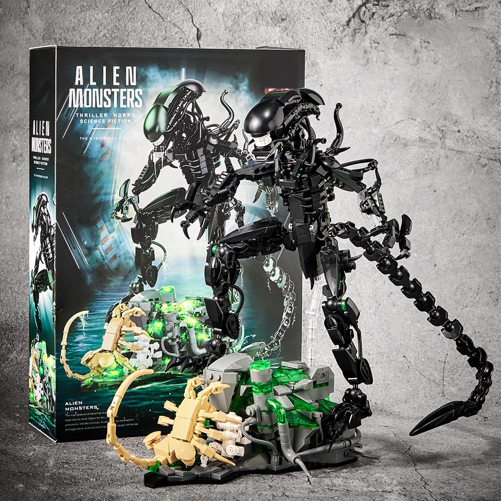 958PCS Alien Monsters Building - Xenomorph Kids Toys บทวิจารณ์และราคา