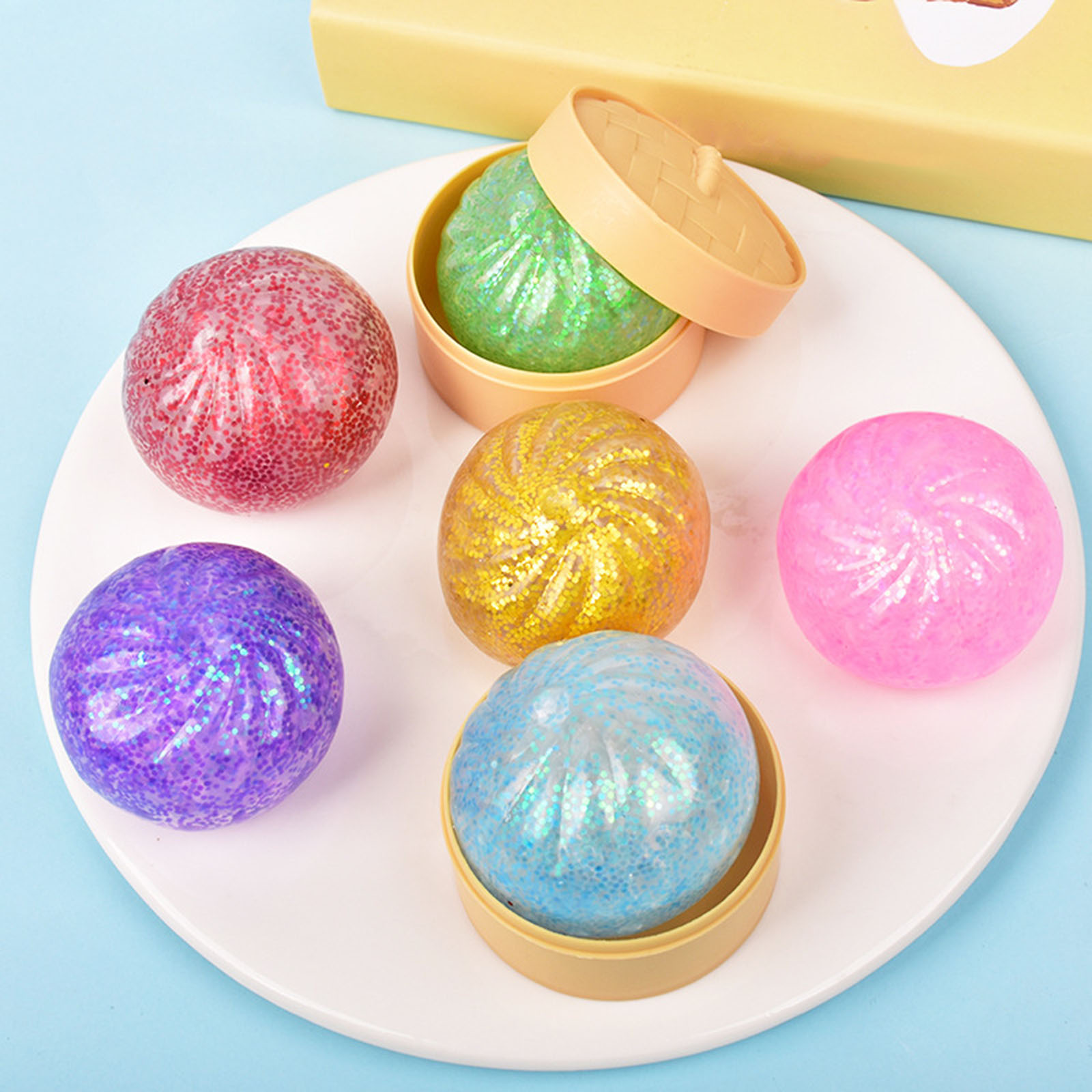 ชุดของเล่นบีบกลิตเตอร์รูปเกี๊ย - Kids Toys Dumplings บทวิจารณ์และราคา