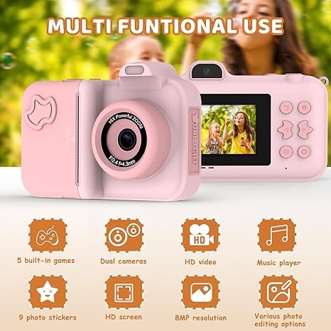เด็กกล้องพิมพ์กล้องสําหรับเด็ก - Kids Toys Videos บทวิจารณ์และราคา