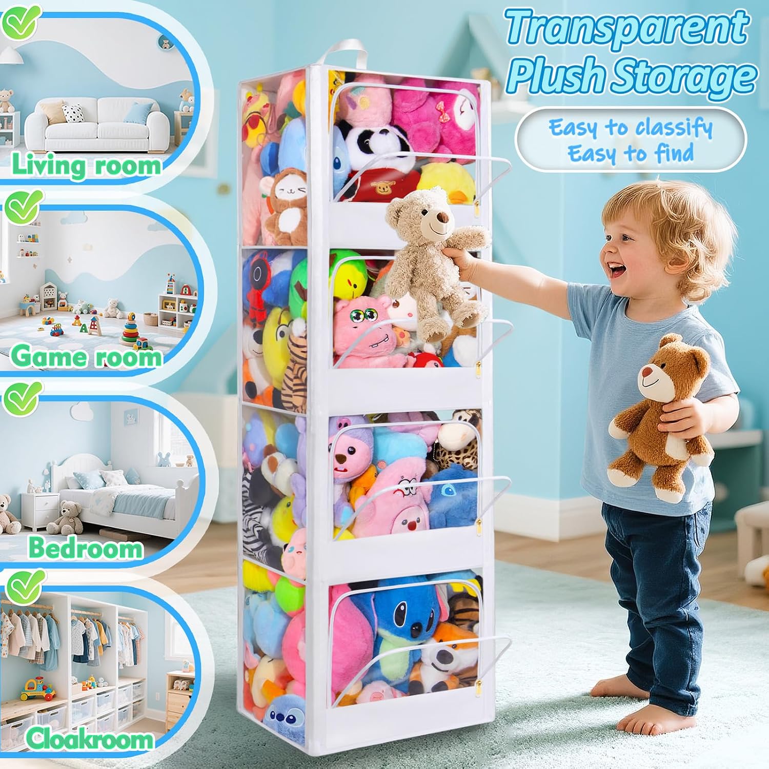 กล่องเก็บของเล่นแบบใส 4 ชั้น ป - Kids Storage Toys บทวิจารณ์และราคา