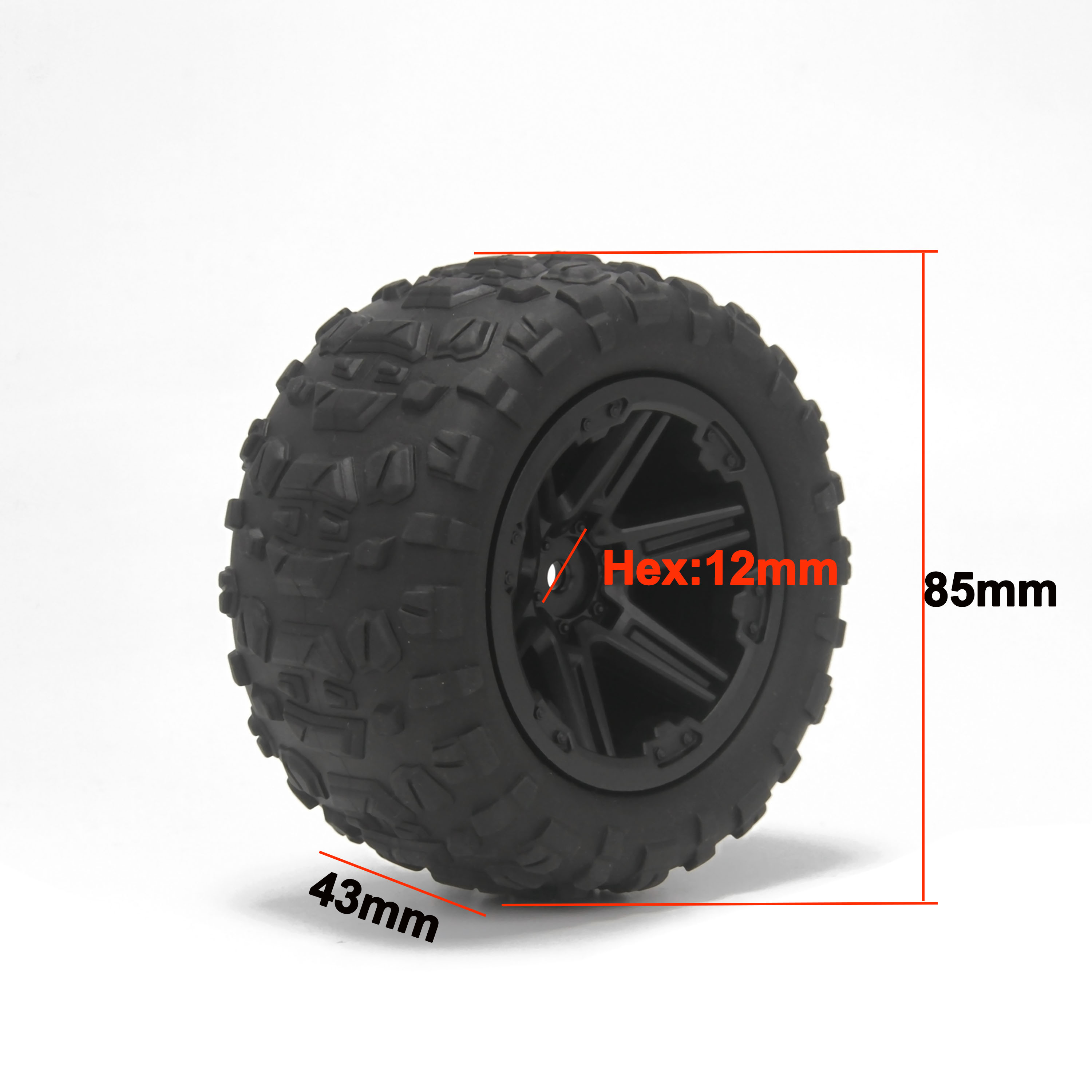 ยางล้อรถบังคับวิทยุขนาด 85 มม. - Hot Wheels Car Monster Trucks บทวิจารณ์และราคา