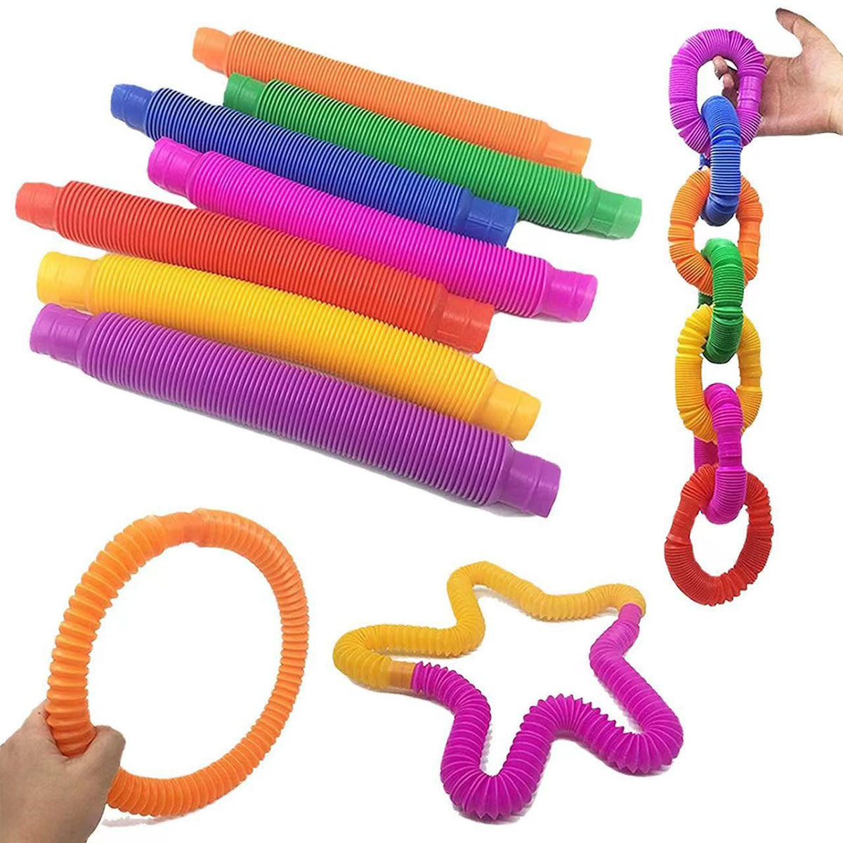 10-30PCS สีสัน Telescopic หลอด - Kids Toys Youtube บทวิจารณ์และราคา