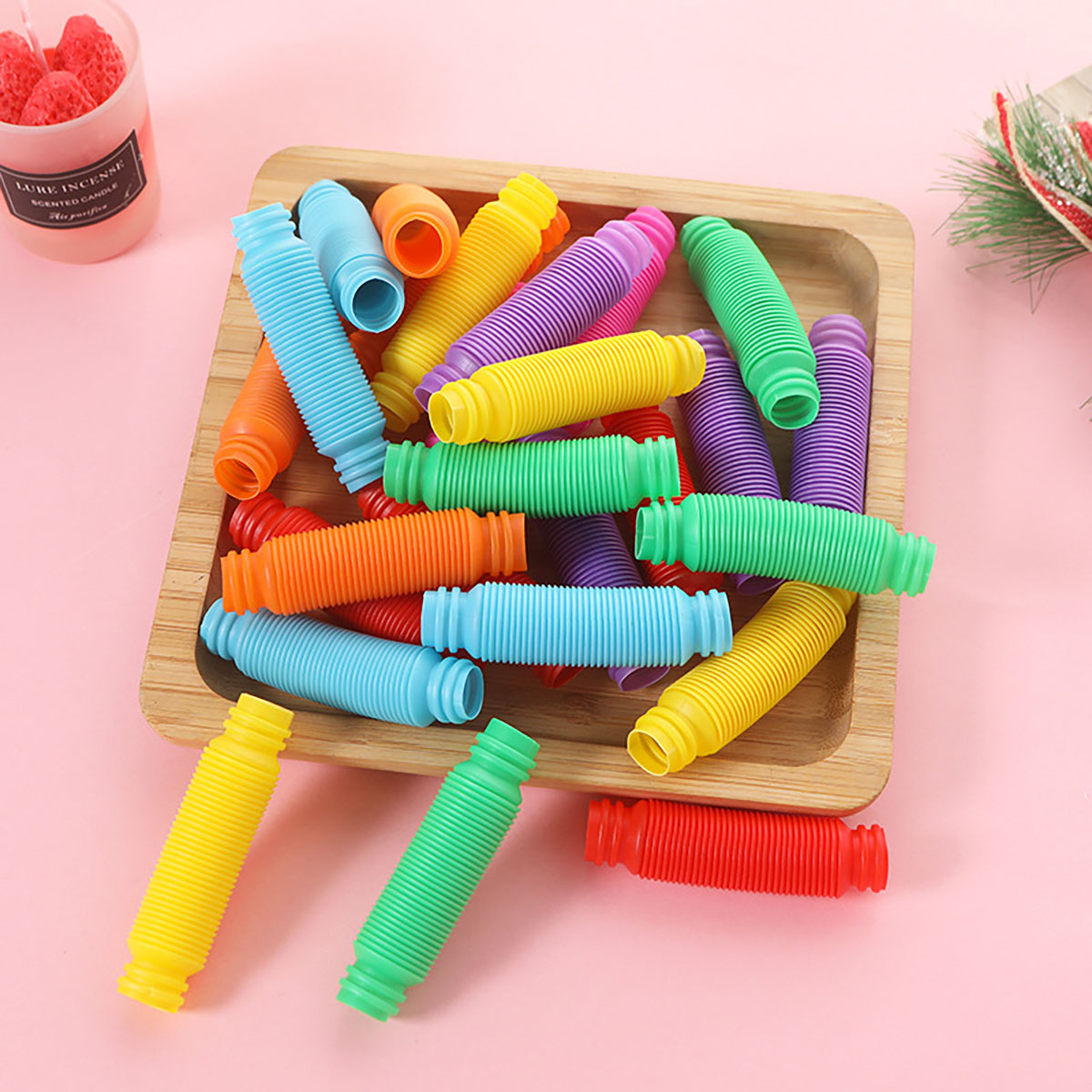 10-30PCS สีสัน Telescopic หลอด - Kids Toys Youtube บทวิจารณ์และราคา