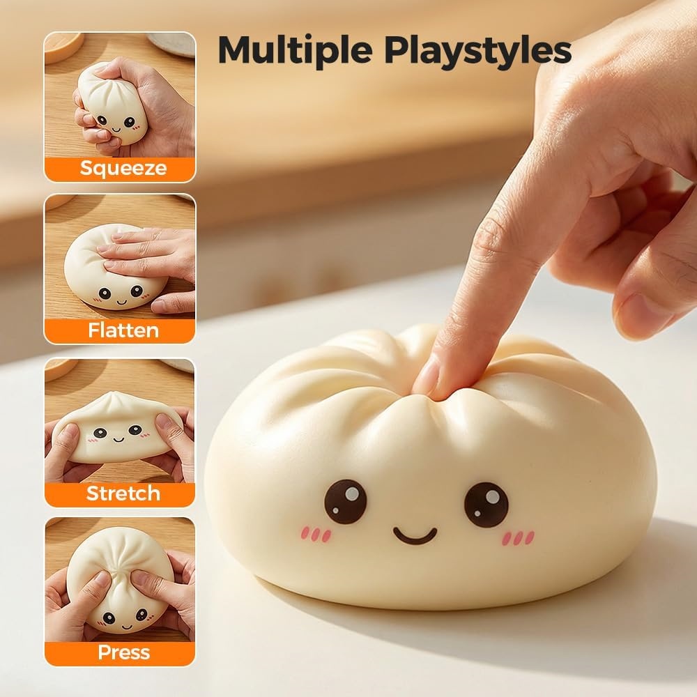 ลูกบอลบีบคลายเครียดรูปซาลาเปาข - Kids Toys Dumplings บทวิจารณ์และราคา