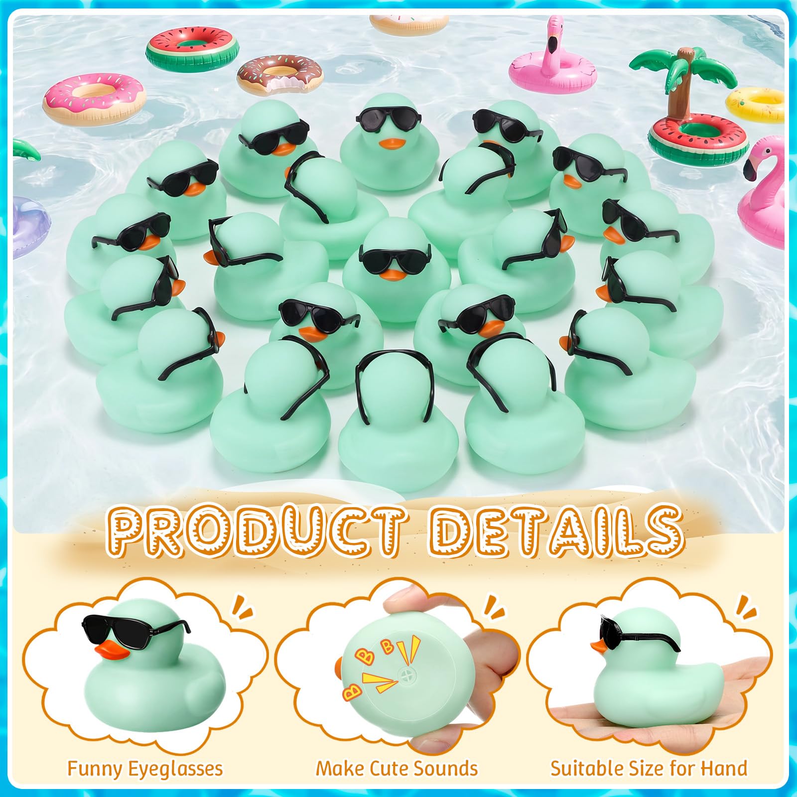 เป็ดยางสีเขียวขนาดเล็ก 10-100  - Rubber Duck Bath บทวิจารณ์และราคา